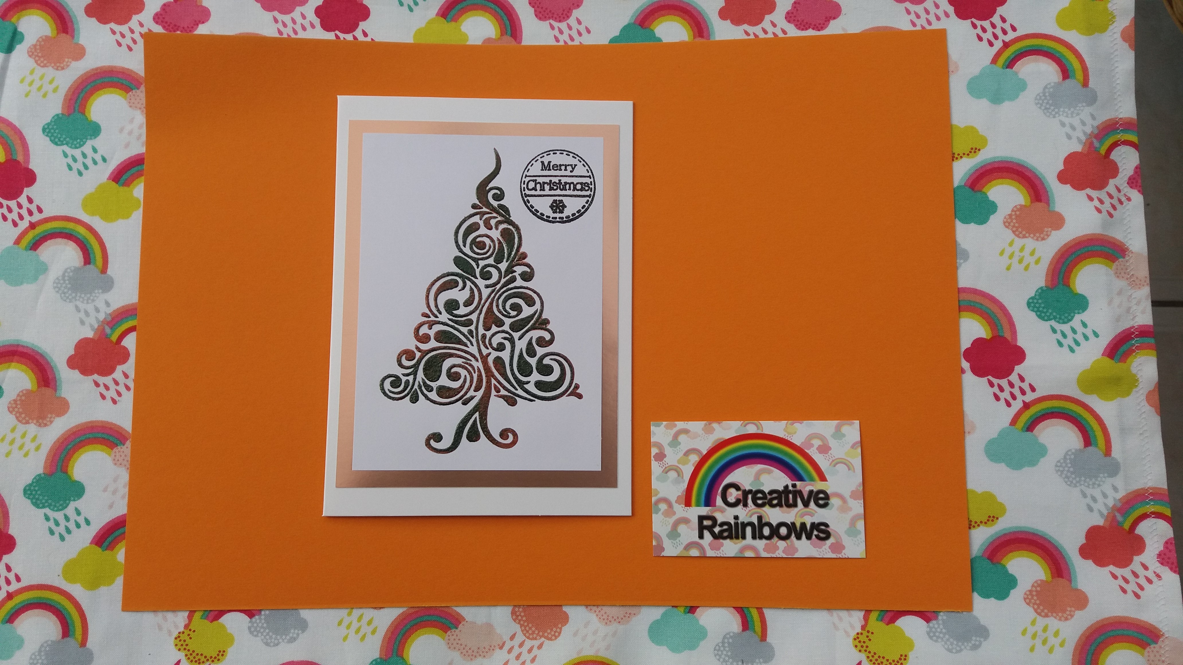 Christmas tree card