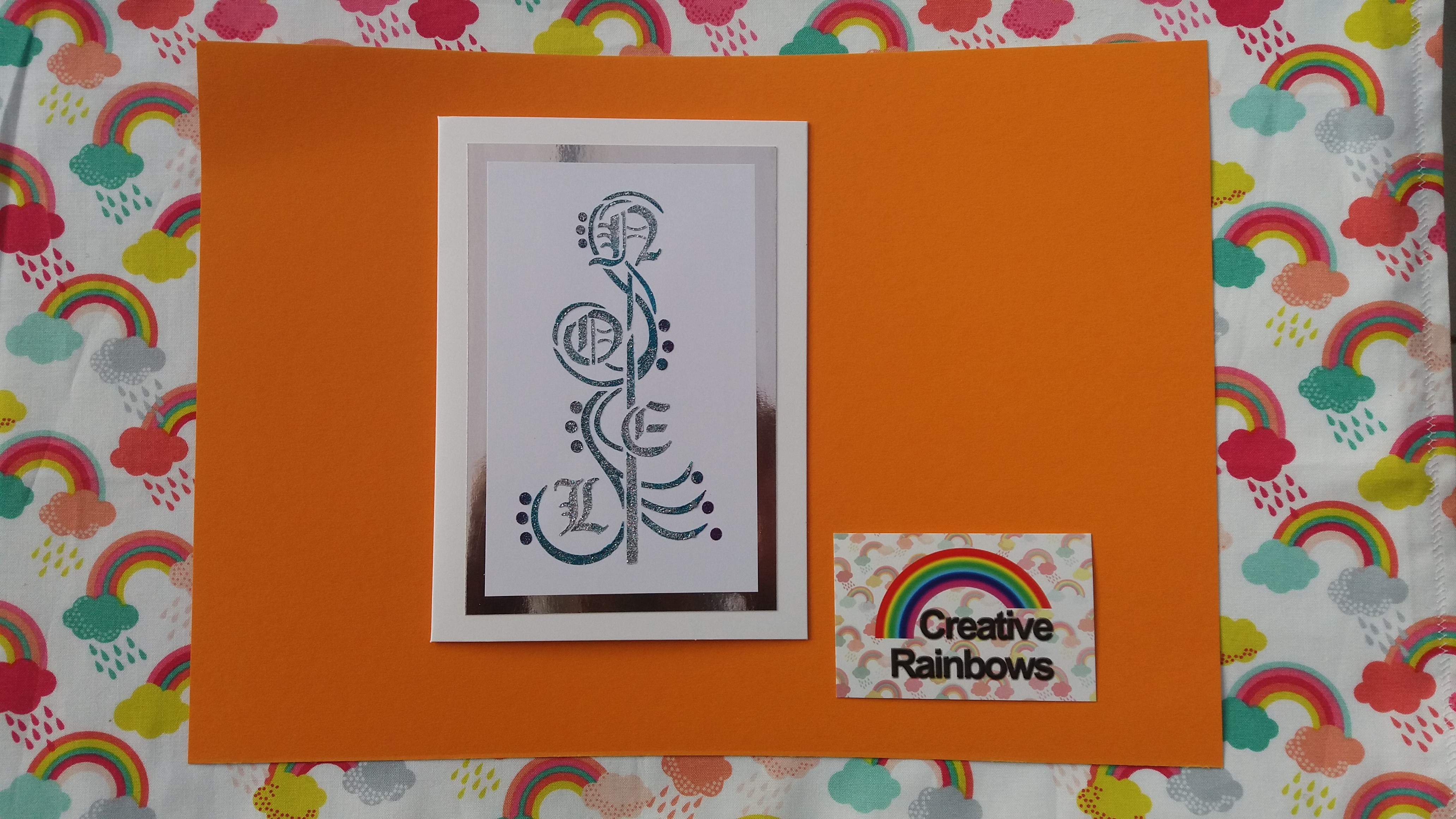 Hand embossed seasonal card